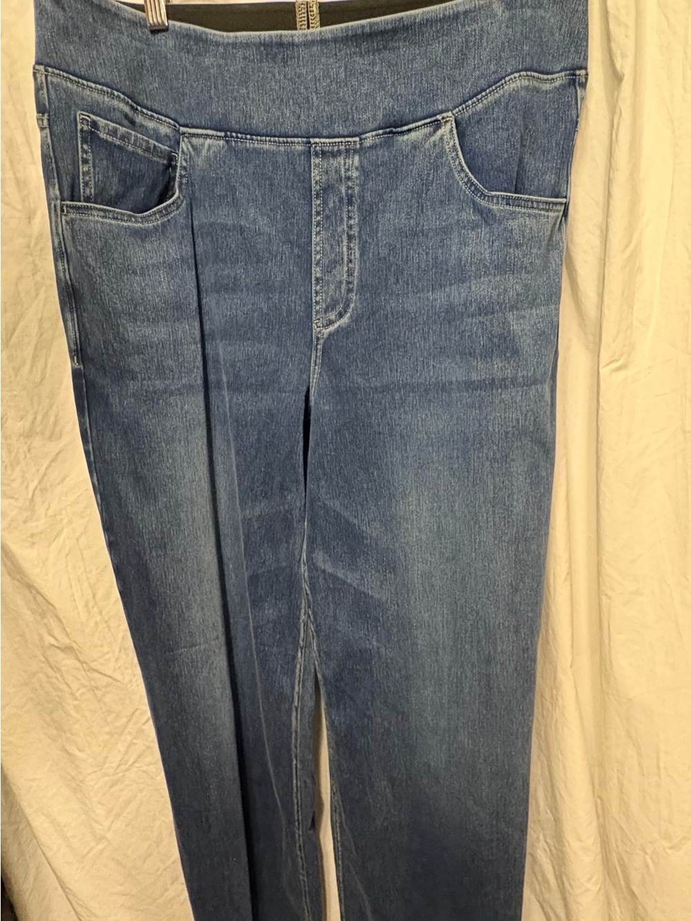 HALARA Light Blue Denim Pull-On Pants